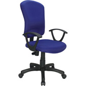 蓝色布面电脑椅